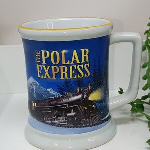 The Polor Express 3D Blue and White Train Mug